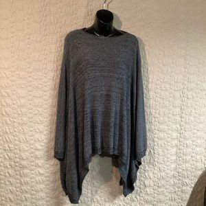 Lululemon athletica shrug ponco heathered black/gray knit size: one size